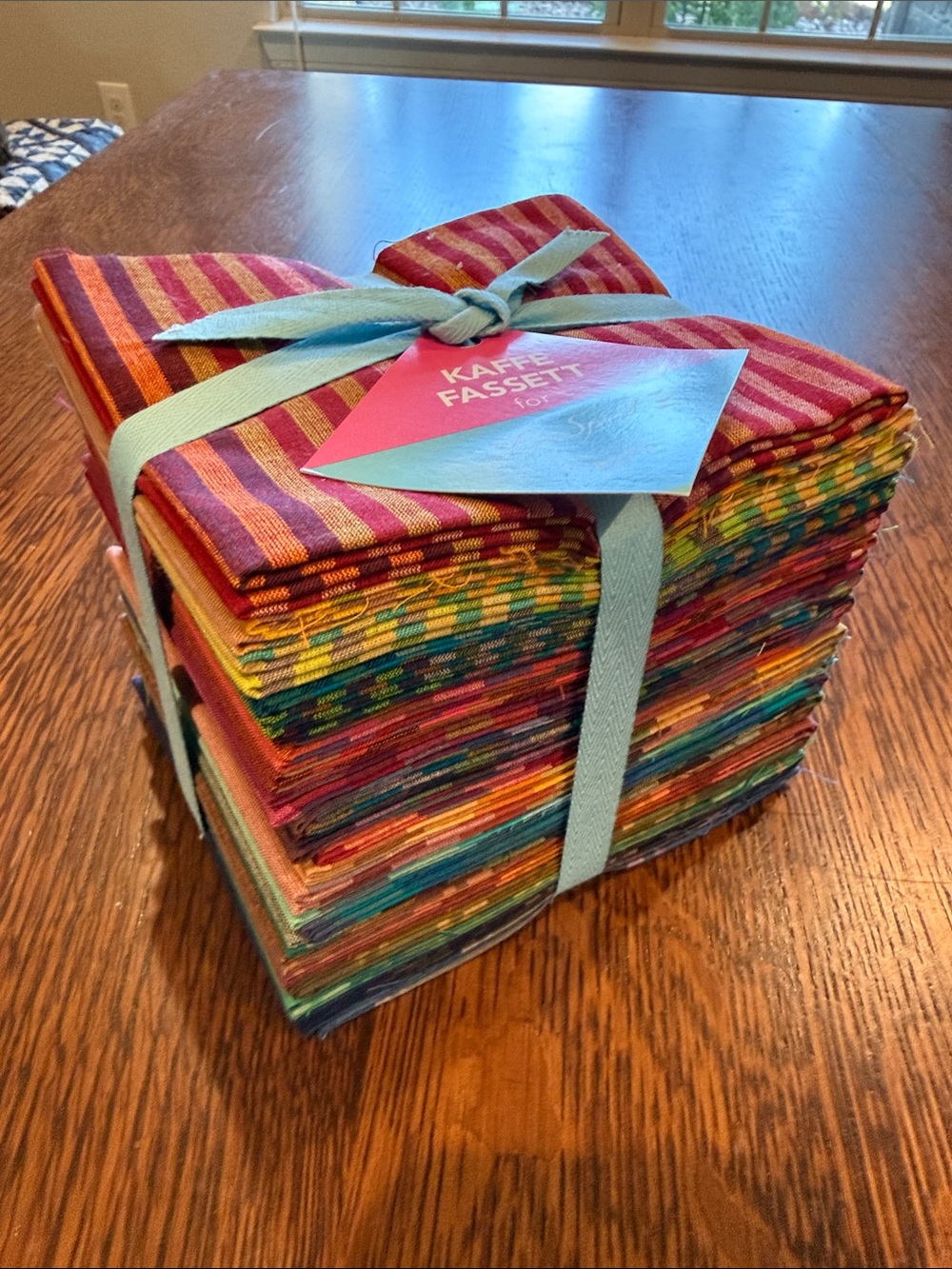 Kaffe Fassett Multicolor woven stripe Fabric Bundle - 24 fat quarter bundle